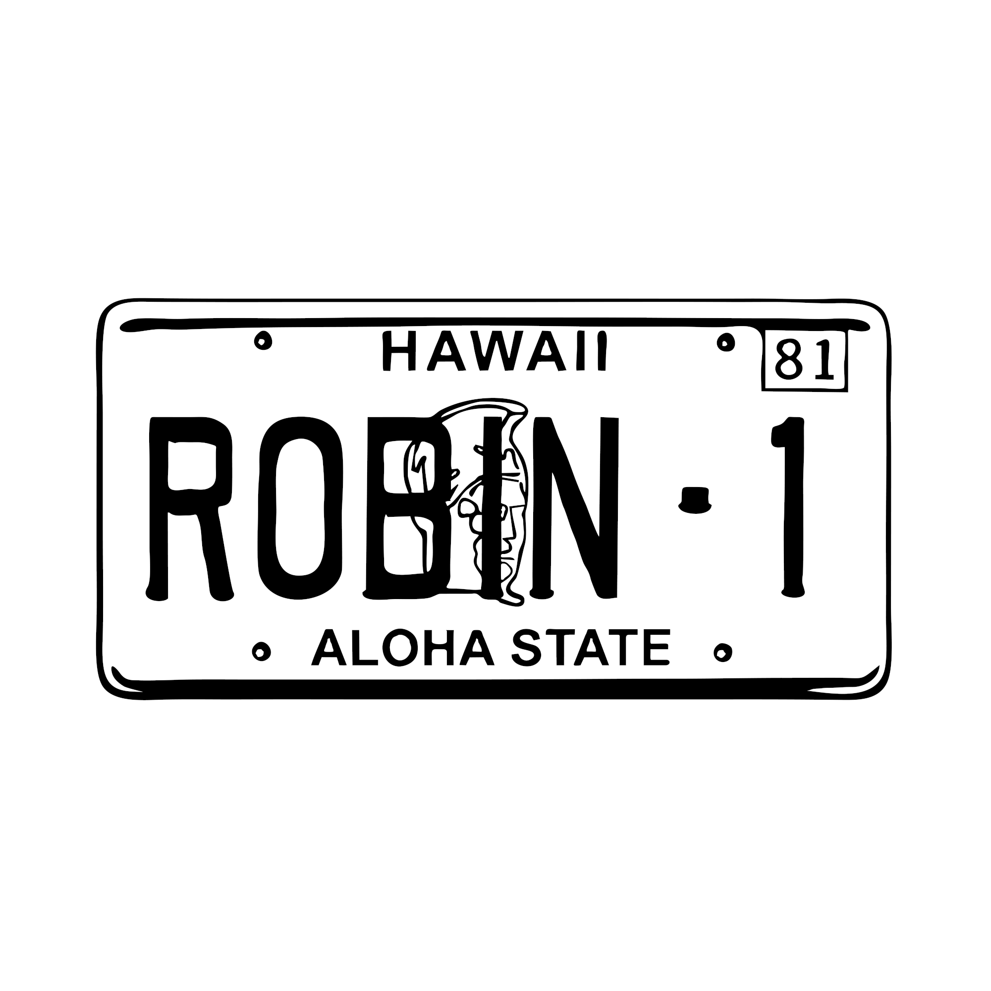 Magnum - Robin1 Nummernschild